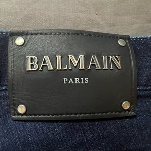 2018 balmain straight leg jeans.